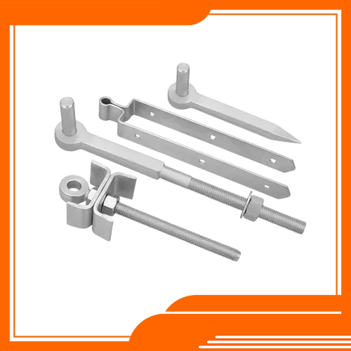 A-248 Adjustable Double Strap Field Gate Hinge set Galvanished